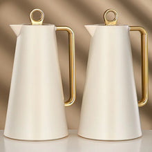 Load image into Gallery viewer, The Maison Auré Set of Two Insulated Flasks In Ivory