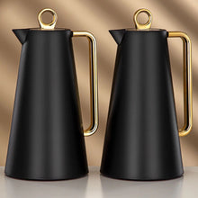Load image into Gallery viewer, The Maison Auré Set of Two Insulated Flasks in Black