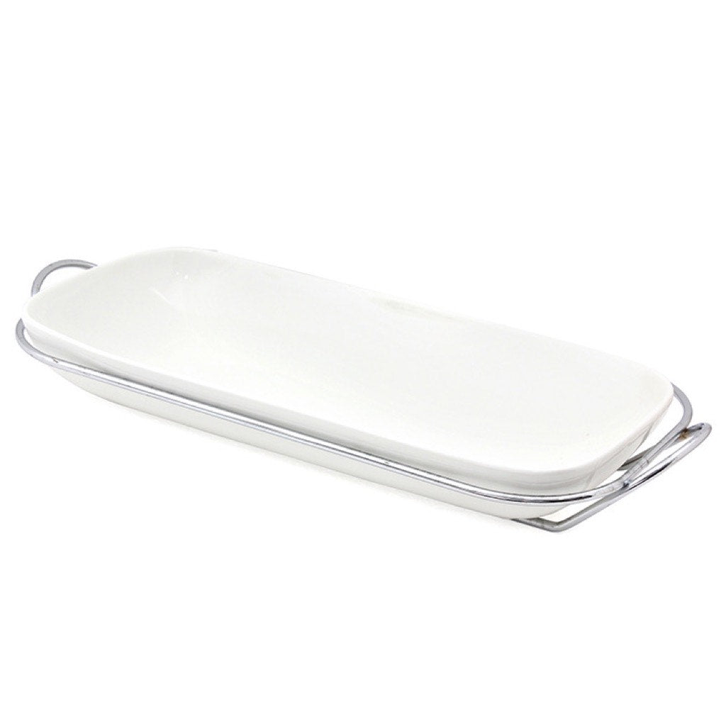The Ritz Rectangular Serving Dish On A Stand MAWD