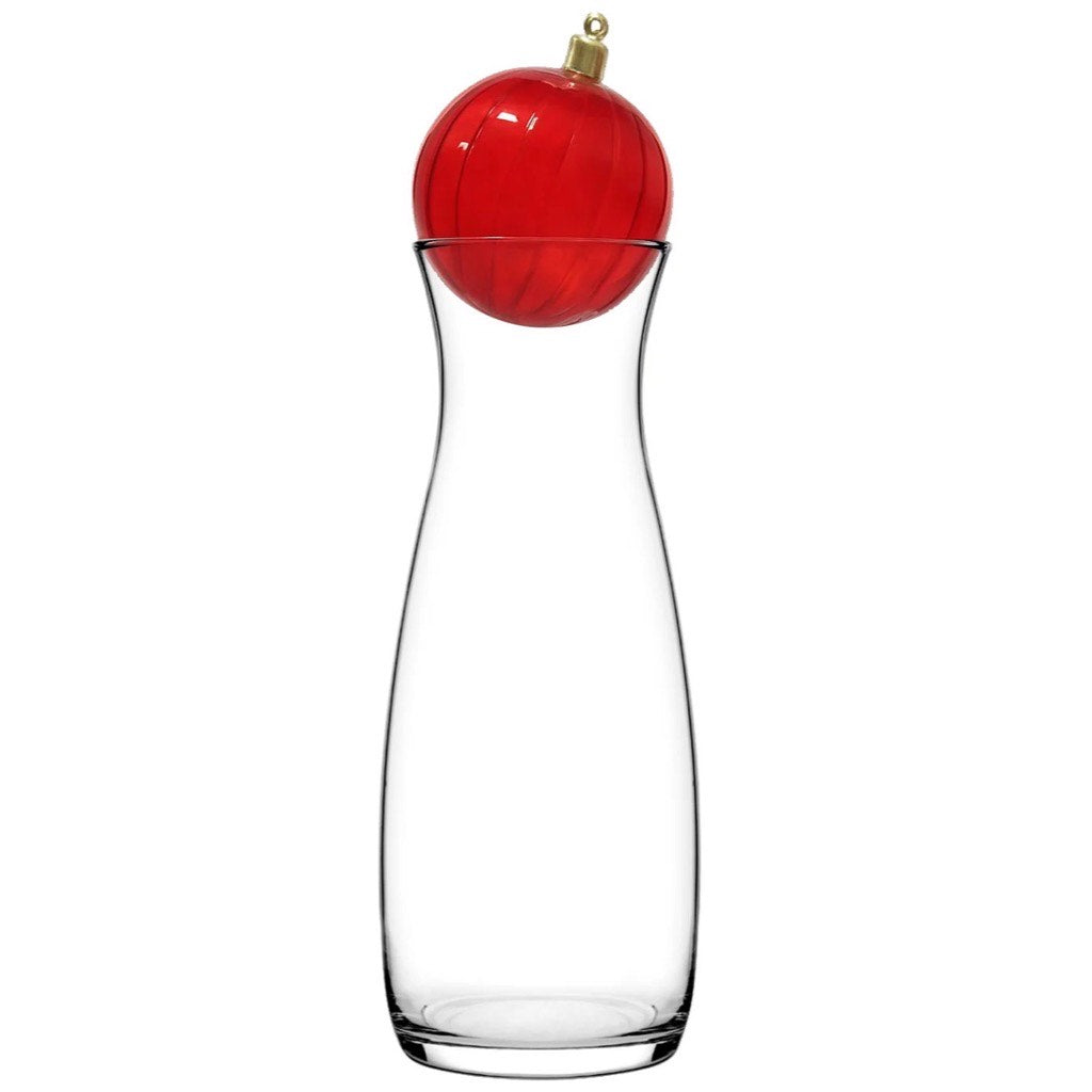 The Noel Bauble Carafe In Red
