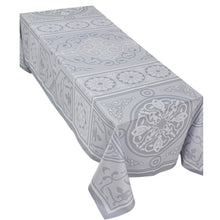 Load image into Gallery viewer, The Grey Khayameya Rectangular Table Cloth
