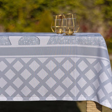 Load image into Gallery viewer, The Shimmering Mega Lanterns Rectangular Table Cloth In Grey
