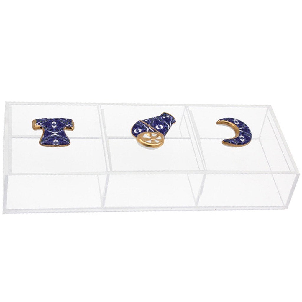 The Bleu Blanc Icons Gold Version Three Part Snack Box