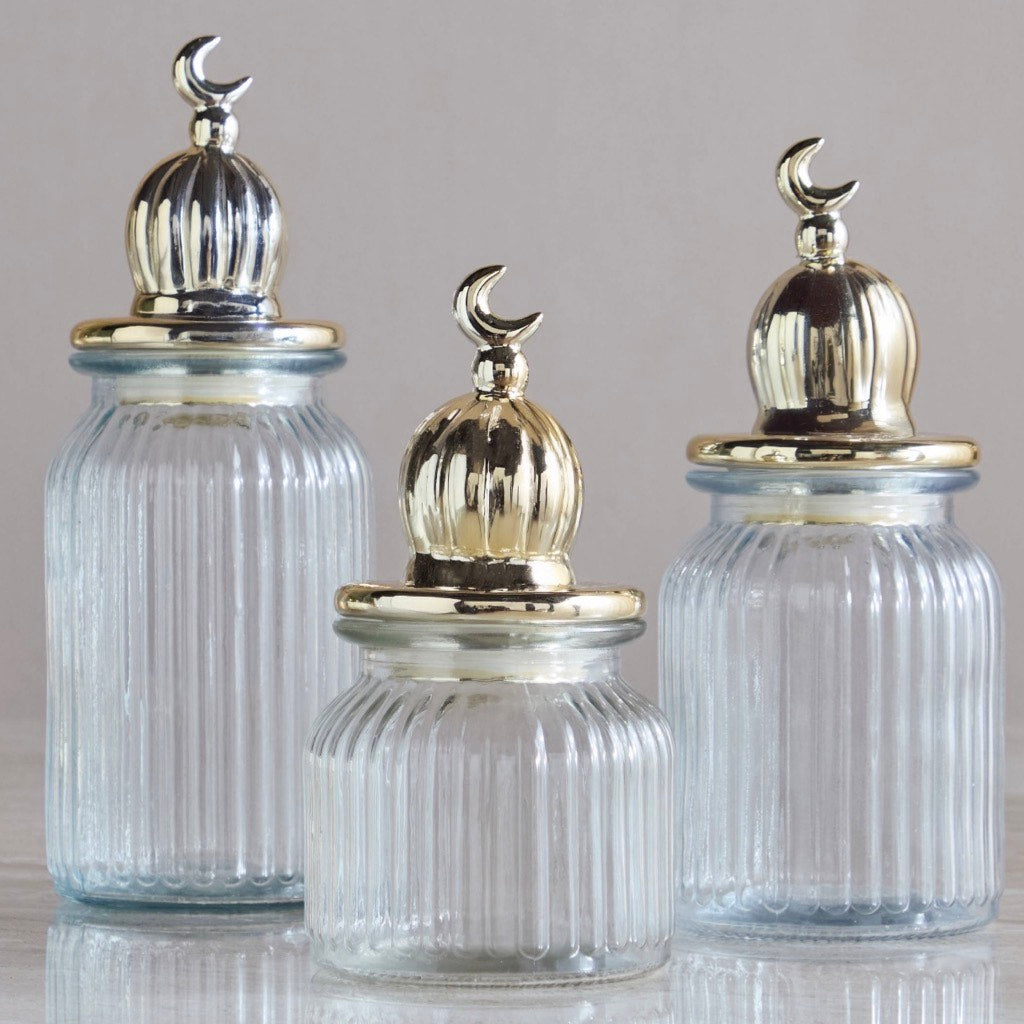 The Golden Dome Set of Three Serving Jars