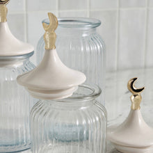 Load image into Gallery viewer, The White Dome Set of Three Serving Jars
