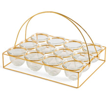 Load image into Gallery viewer, The Lyla Arabic Coffee For 12 Serving Tray &amp; Cups
