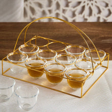 Load image into Gallery viewer, The Lyla Arabic Coffee For 12 Serving Tray &amp; Cups
