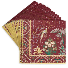 Load image into Gallery viewer, The Crimson Garden Pack of 20 Napkins
