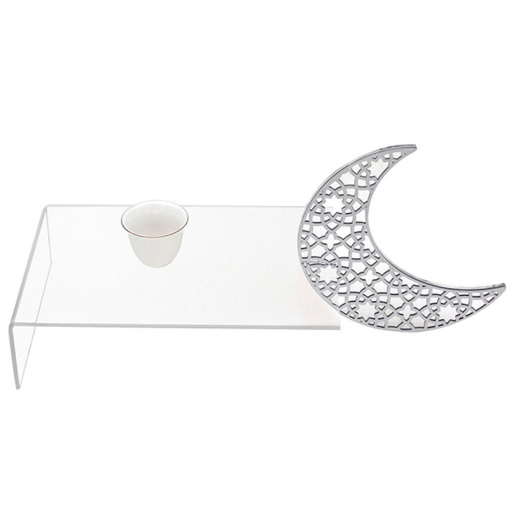 The Crescent Tray in Silver