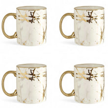 Load image into Gallery viewer, The Gilded Marble Set of Four Mugs
