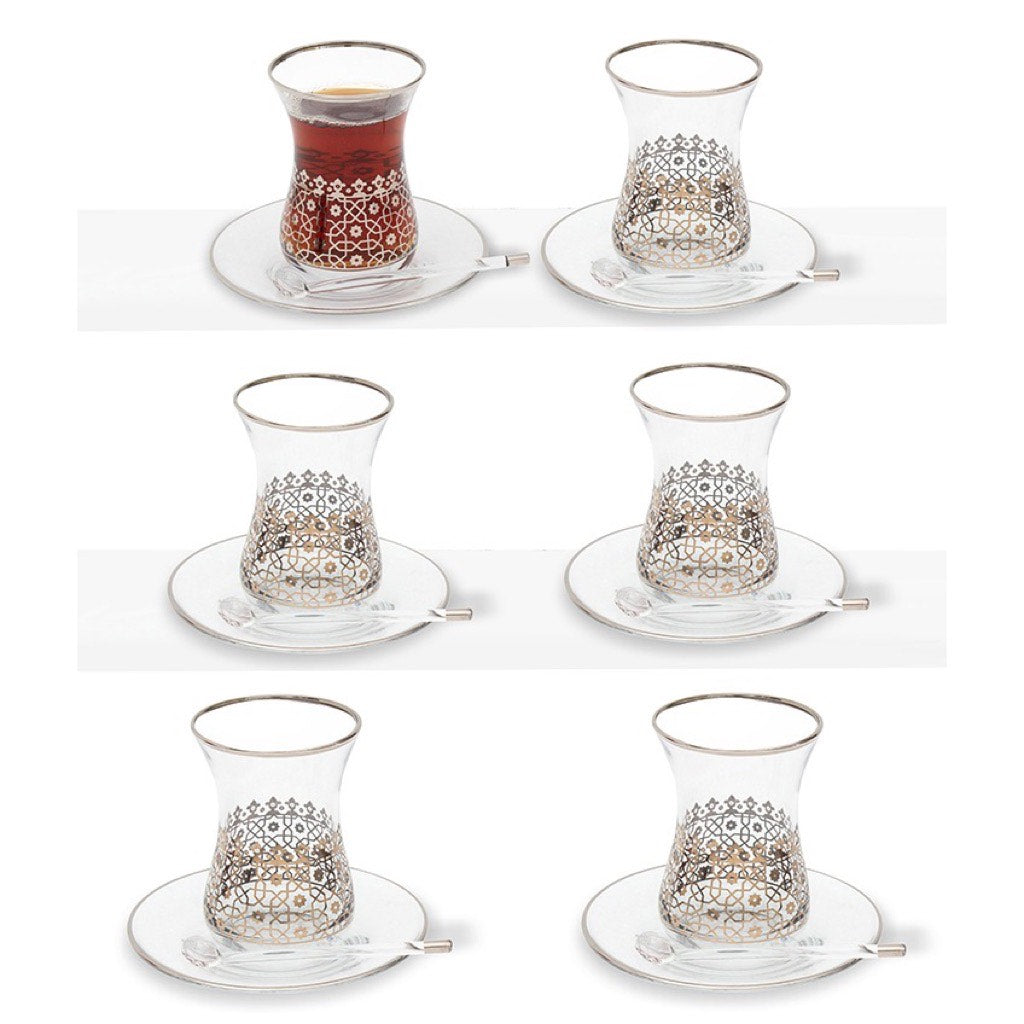 Le Marocain Argent Tea Set of Six