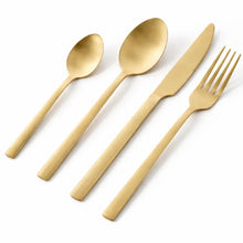 Load image into Gallery viewer, The STUDIO Gold Cutlery Set of 16
