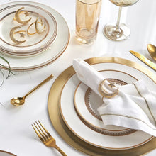 Load image into Gallery viewer, The Gold Noor Crescent Set of Four Napkin Rings
