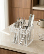 Load image into Gallery viewer, The Irregular Cutlery Serving in White
