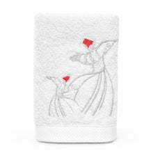 Load image into Gallery viewer, The Silver Dancing Darwish Single Guest Towel - Ivory

