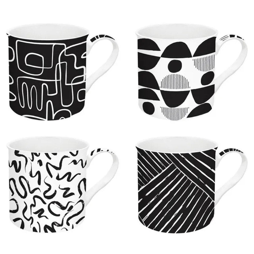 The Graffiti Box of Four Mugs