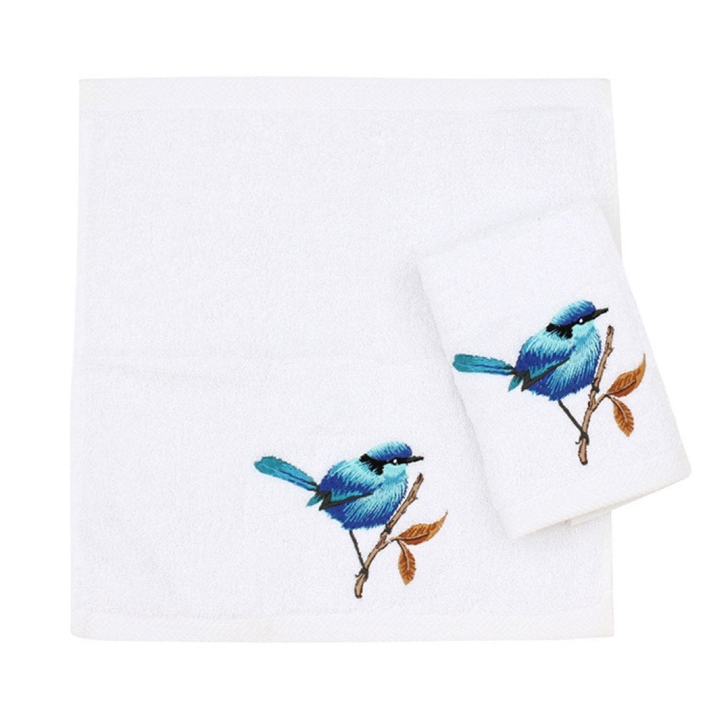 The Bluebird Set Of Two Guest Towels