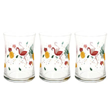 Load image into Gallery viewer, The Flamingo Party Set of Three Glasses

