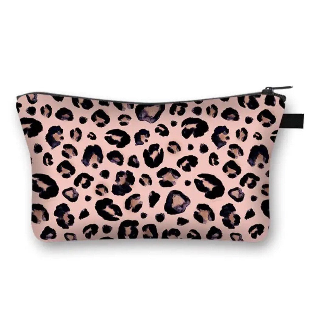 The Powder Beige Animal Print Pouch