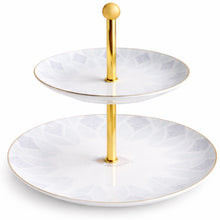 Load image into Gallery viewer, The Blue Lotus Two Tier Serving Concept
