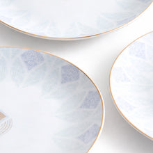 Load image into Gallery viewer, The Blue Lotus Set of Four Dessert Plates
