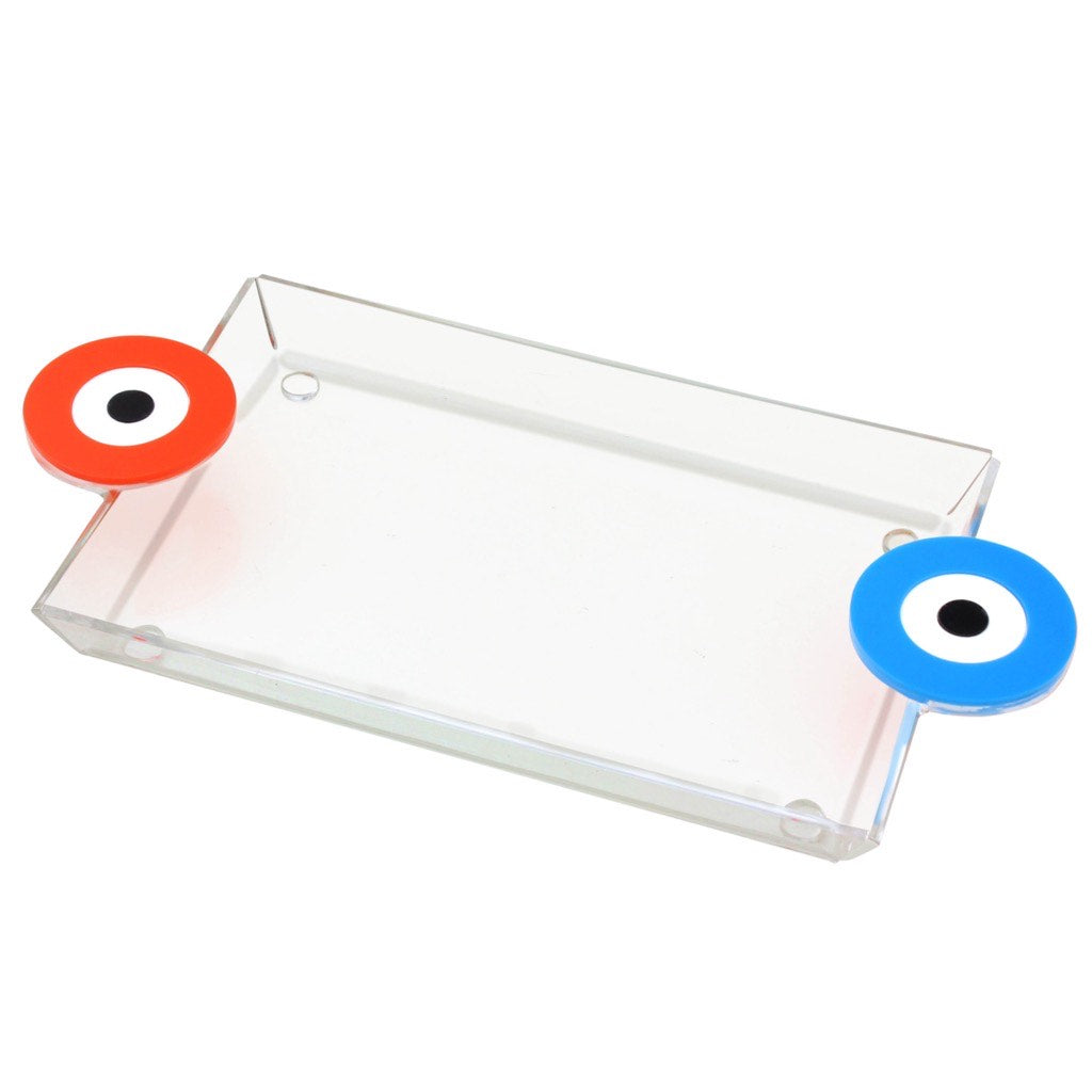 The Summer Eye Tray-Orange & Turquoise