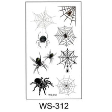 Load image into Gallery viewer, The Halloween Spider Face &amp; Body Sticker Pack
