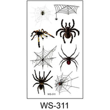 Load image into Gallery viewer, The Halloween Spider Face &amp; Body Sticker Pack
