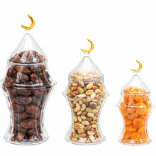 Load image into Gallery viewer, The Ribbed Glass Collection: The Fanous Snack Jar In Clear
