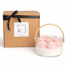 Load image into Gallery viewer, The Pink Rose Candle Basket
