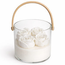 Load image into Gallery viewer, White Rose Candle Bucket

