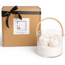 Load image into Gallery viewer, White Rose Candle Bucket
