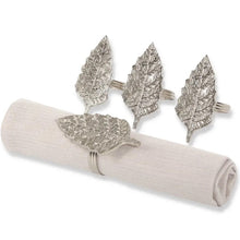 Load image into Gallery viewer, The Chapel Leaf Napkin Ring Set
