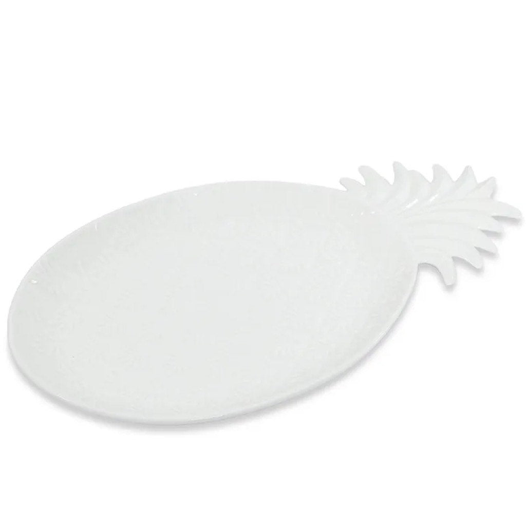 The Exotic Pineapple XL Serving Dish in White