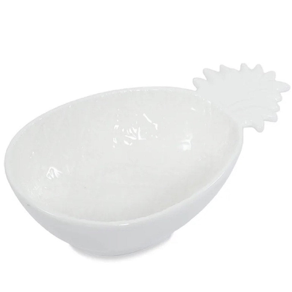 The Exotic Pineapple XL Bowl in White