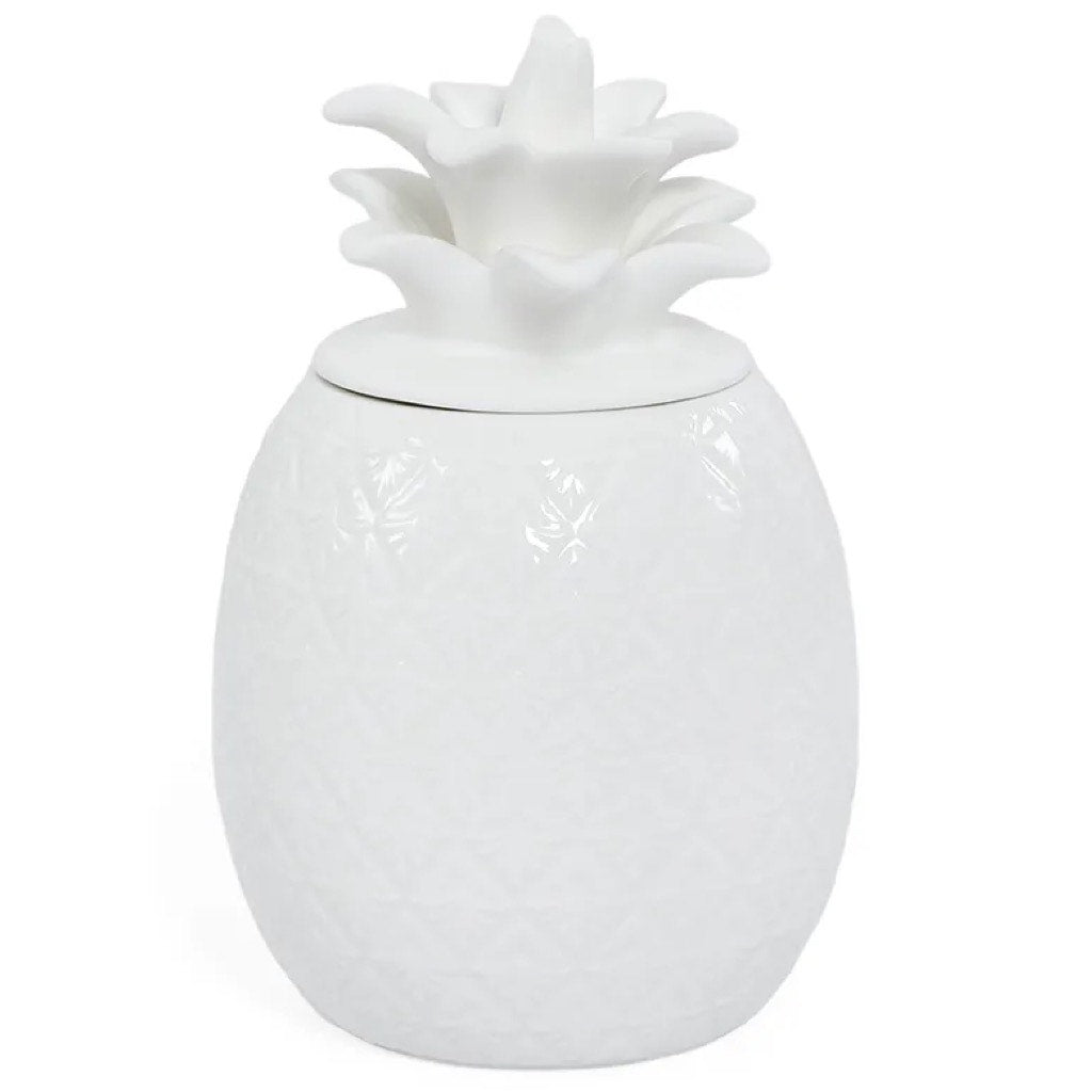 The Exotic Pineapple White Jar