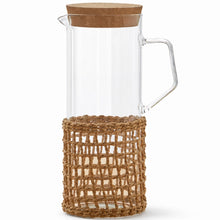 Load image into Gallery viewer, The Saharah Jute Carafe &amp; Glass Set
