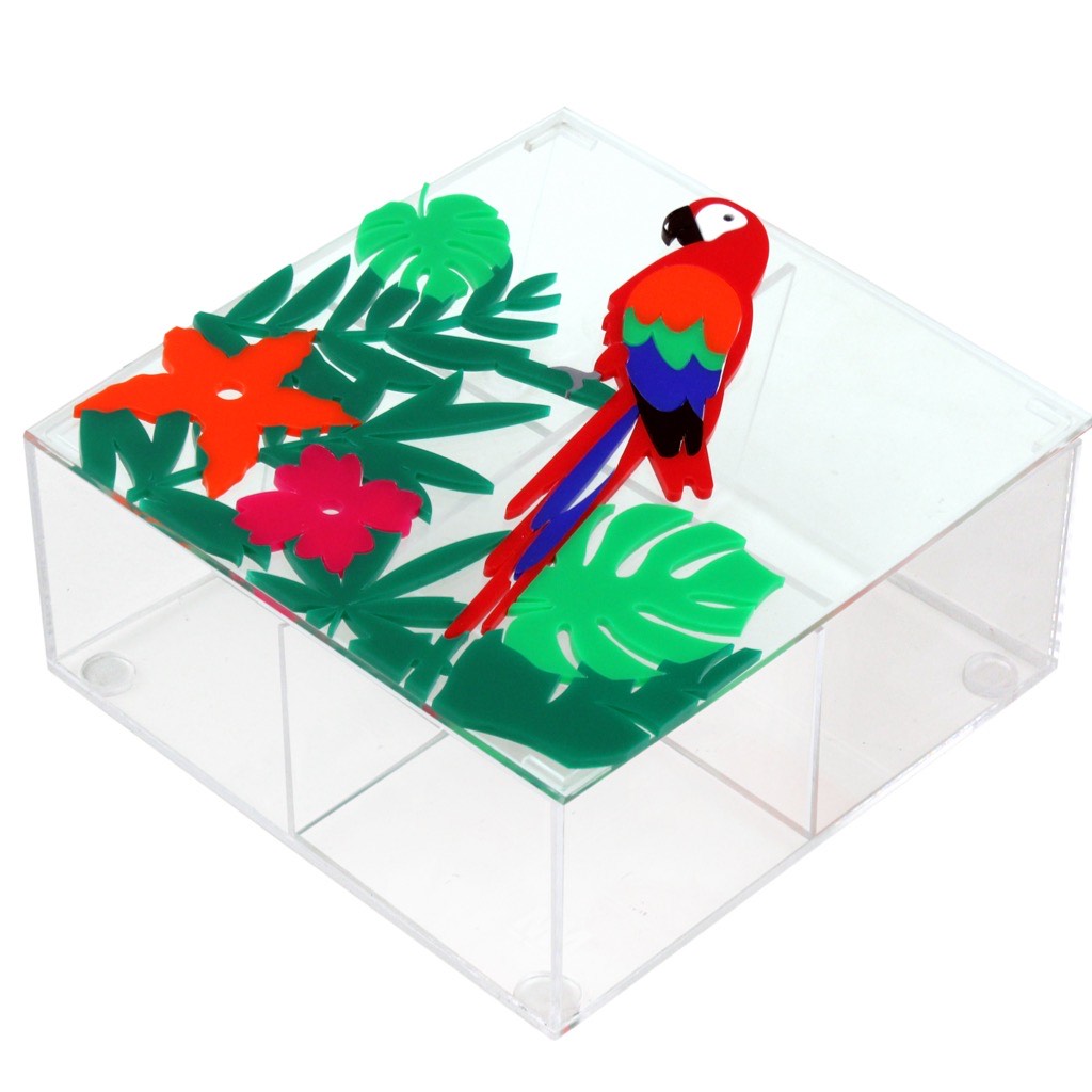 The Tropical Collection: The Macaw Teabag/Nut Box