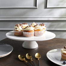 Load image into Gallery viewer, The Maison Blanc Ceramic Cake Stand
