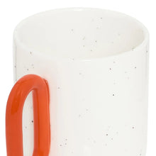 Load image into Gallery viewer, The Tivee Mug in White with Orange Handle

