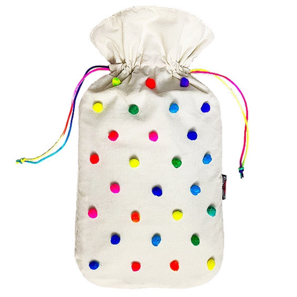 The Pompom Hot Water Bottle & Cover