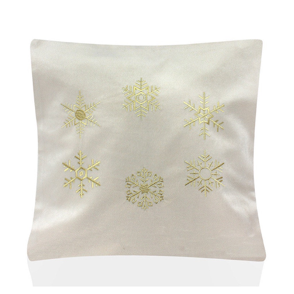 Set Of Two Snowflake Cushion Covers