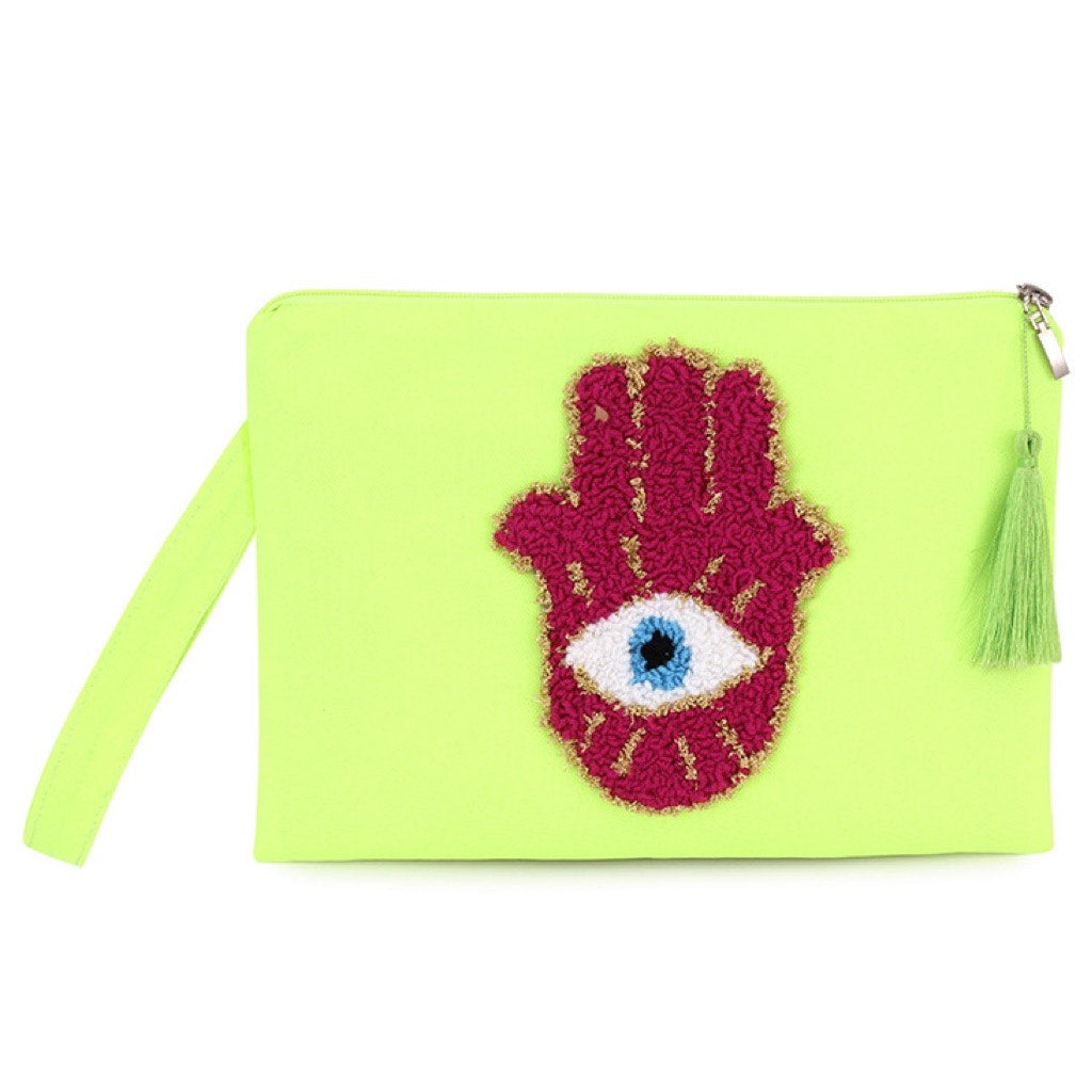 The Waterproof Fuchsia Kaff Pouch in Neon