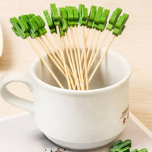 Load image into Gallery viewer, Pack Of 50 Cactus Appetizer Sticks
