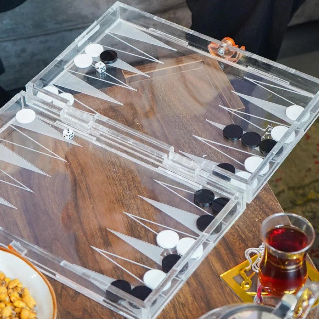 The Large Plexiglass Backgammon (Tawla)