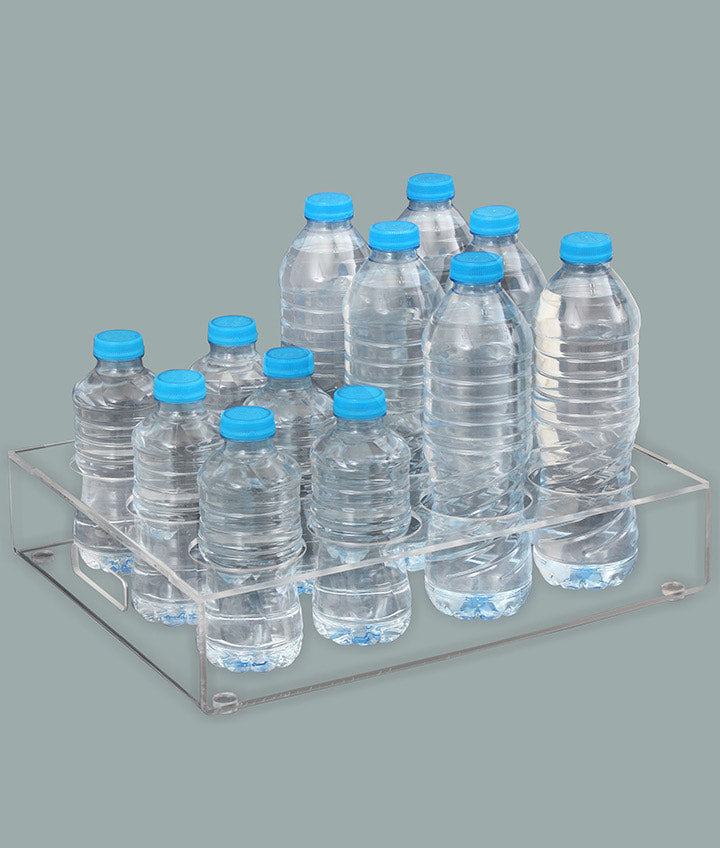 The 12 Water Bottle Plexiglass Holder