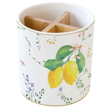 Load image into Gallery viewer, Fleurs Et Citrons Cutlery Holder
