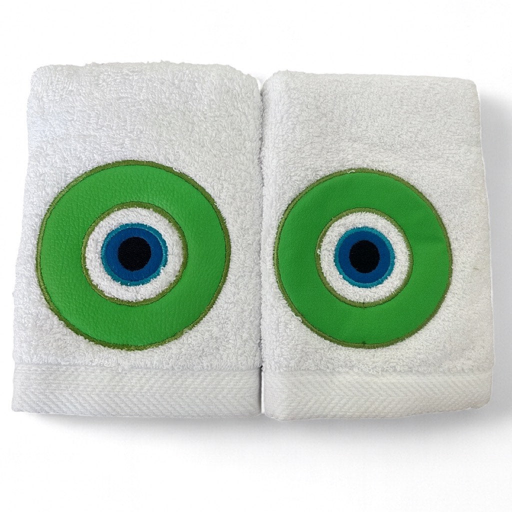 The Eye Duo Guest Towels - Green