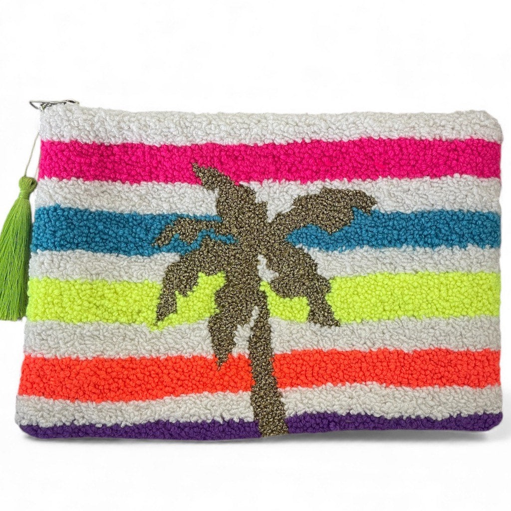 The Palm Tufted Clutch