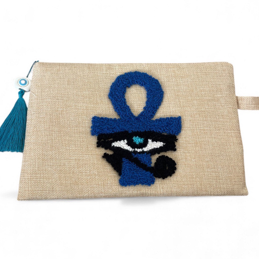The Key of Life Jute Clutch
